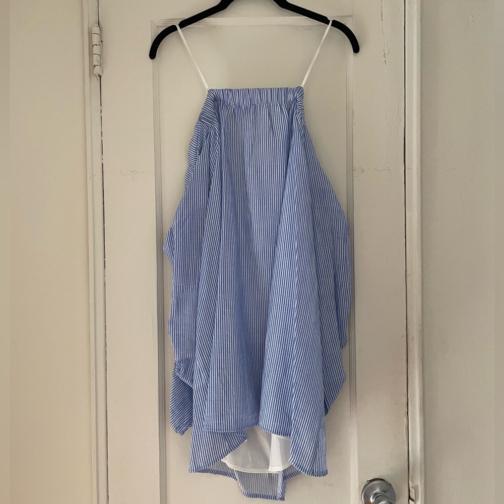 Strapless Dress With Long Sleeves
